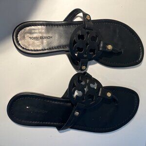 Tory Burch Black Leather Sandals